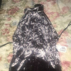 Forever 21 Velvet Bodysuit